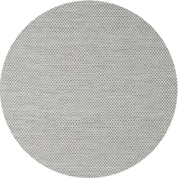 Round Contemporary Dark White Beige Modern Rug, con2129