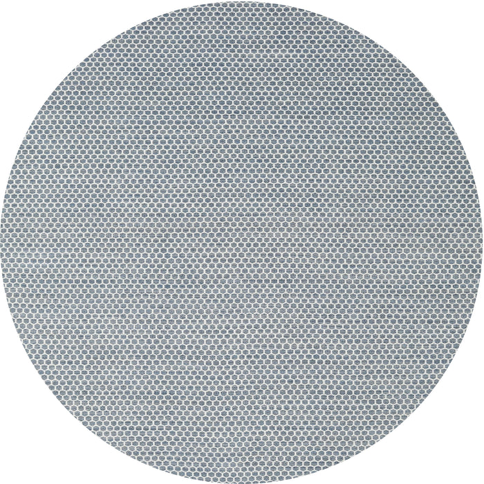 Round Machine Washable Contemporary Light Slate Gray Rug, wshcon2136