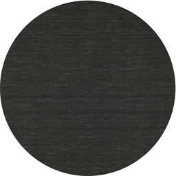 Round Contemporary Charcoal Black Modern Rug, con214