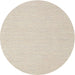 Round Contemporary Camel Brown Solid Rug, con2151