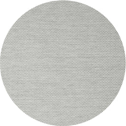 Round Contemporary Dark White Beige Modern Rug, con2155