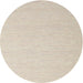 Round Contemporary Champagne Beige Solid Rug, con2160