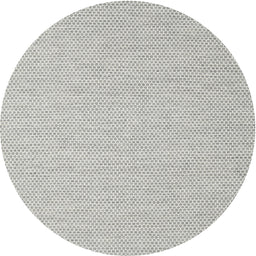 Round Contemporary Dark White Beige Modern Rug, con2161