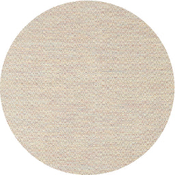 Round Contemporary Champagne Beige Solid Rug, con2167