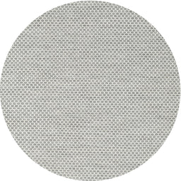 Round Contemporary Dark White Beige Modern Rug, con2169