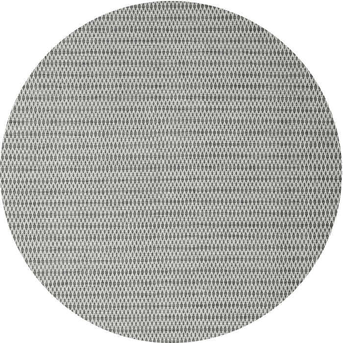 Round Contemporary Gray Modern Rug, con2174