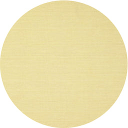 Round Machine Washable Contemporary Chrome Gold Yellow Rug, wshcon217