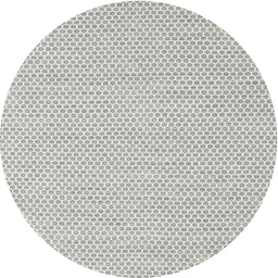 Round Contemporary Gunmetal Gray Solid Rug, con2180