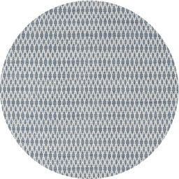 Round Contemporary Light Slate Gray Modern Rug, con2182