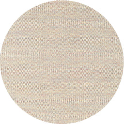 Round Contemporary Champagne Beige Solid Rug, con2183