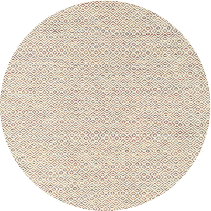 Round Machine Washable Contemporary Champagne Beige Rug, wshcon2183