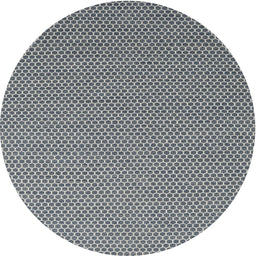 Round Machine Washable Contemporary Gray Rug, wshcon2184