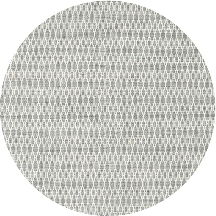 Round Machine Washable Contemporary Dark Gray Rug, wshcon2185