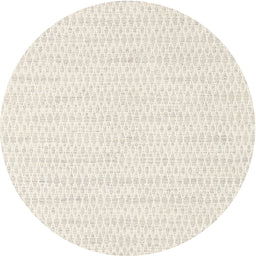 Round Machine Washable Contemporary Whip Beige Rug, wshcon2187