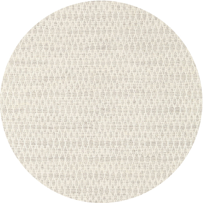 Round Contemporary Beige Solid Rug, con2187