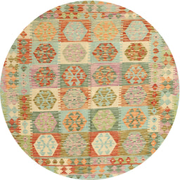 Round Machine Washable Contemporary Bronze Brown Rug, wshcon2238