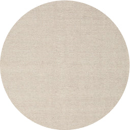 Round Machine Washable Contemporary Light French Beige Brown Rug, wshcon2267