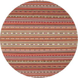 Round Machine Washable Contemporary Sandy Brown Rug, wshcon2272