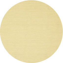 Round Contemporary Mustard Yellow Modern Rug, con228