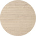 Round Contemporary Deep Peach Orange Modern Rug, con2291