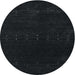 Round Contemporary Gunmetal Green Modern Rug, con2307