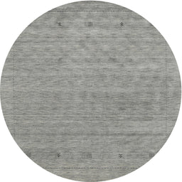 Round Contemporary Dark Gray Modern Rug, con2316