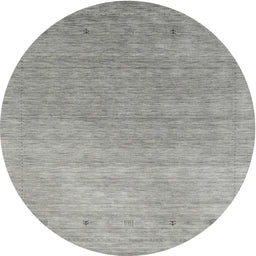 Round Contemporary Dark Gray Modern Rug, con2317