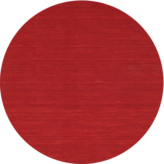 Round Contemporary Red Modern Rug, con231