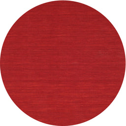 Round Machine Washable Contemporary Red Rug, wshcon231