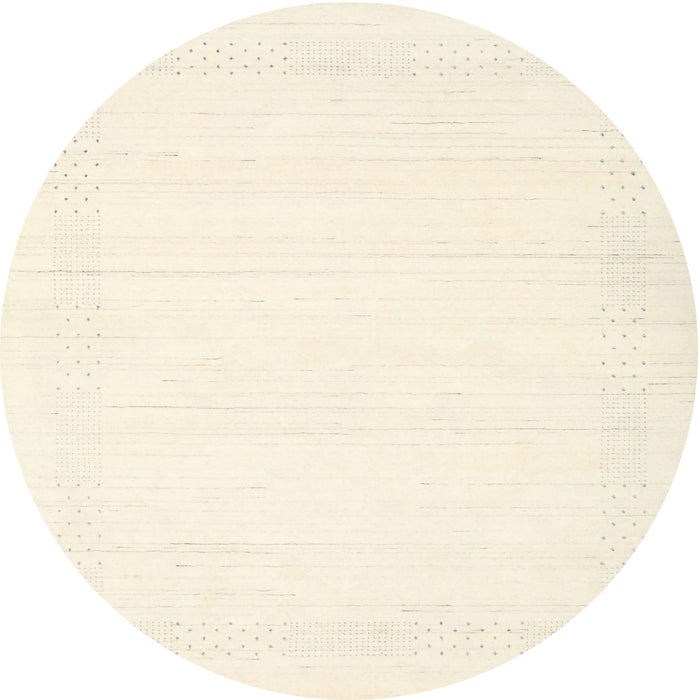 Round Machine Washable Contemporary Moccasin Beige Rug, wshcon2322