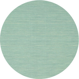 Round Machine Washable Contemporary Blue Green Rug, wshcon233