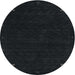 Round Contemporary Gunmetal Green Modern Rug, con2345