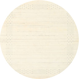 Round Machine Washable Contemporary Moccasin Beige Rug, wshcon2346