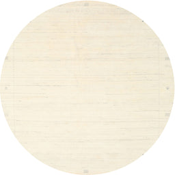 Round Machine Washable Contemporary Moccasin Beige Rug, wshcon2348
