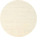 Round Machine Washable Contemporary Peach Beige Rug, wshcon2349