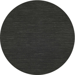 Round Machine Washable Contemporary Charcoal Black Rug, wshcon234