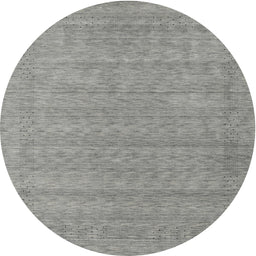 Round Machine Washable Contemporary Dark Gray Rug, wshcon2354