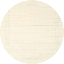 Round Machine Washable Contemporary Moccasin Beige Rug, wshcon2374