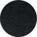 Round Contemporary Gunmetal Green Modern Rug, con2375