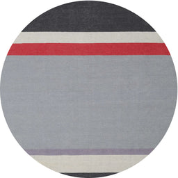 Round Machine Washable Contemporary Purple Rug, wshcon2398