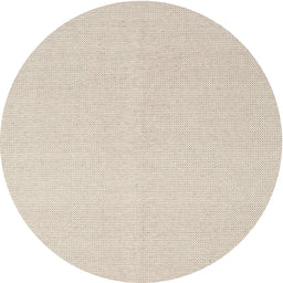 Round Machine Washable Contemporary Light French Beige Brown Rug, wshcon2419