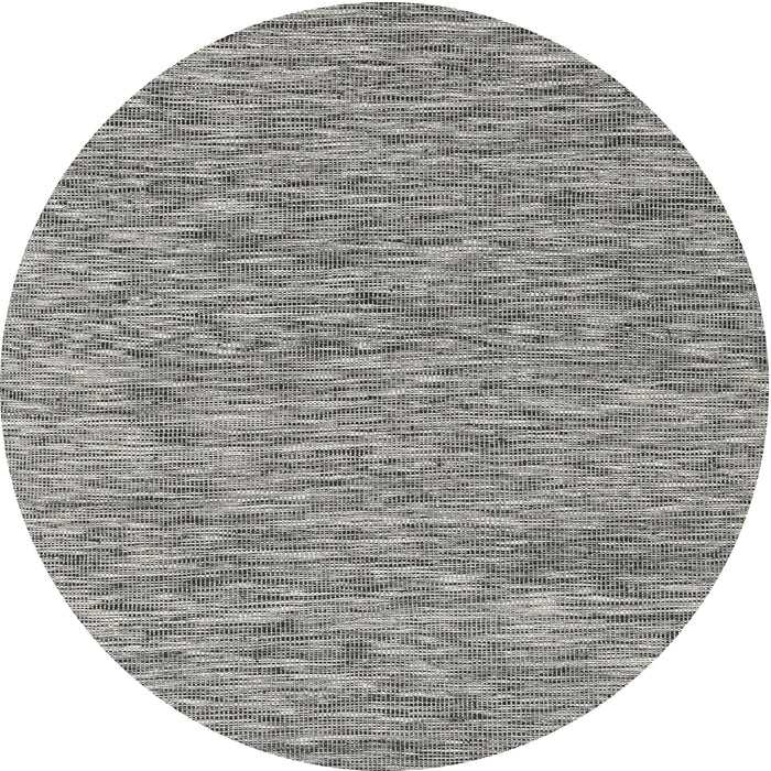 Round Contemporary Gray Modern Rug, con2420
