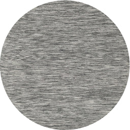 Round Machine Washable Contemporary Gray Rug, wshcon2420