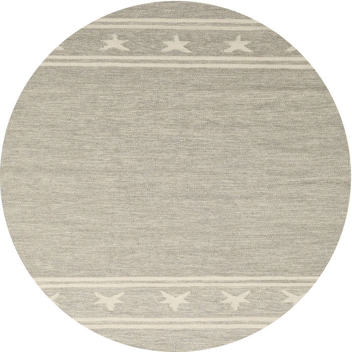 Round Machine Washable Contemporary Desert Sand Beige Rug, wshcon2421