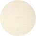 Round Contemporary Peach Beige Solid Rug, con2443