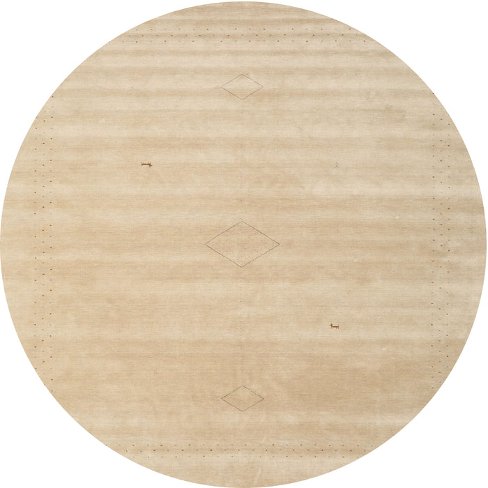 Round Machine Washable Contemporary Brown Rug, wshcon2446