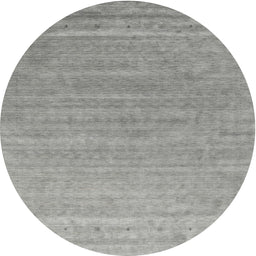 Round Contemporary Dark Gray Modern Rug, con2447