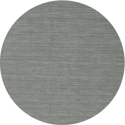 Round Contemporary Gunmetal Gray Modern Rug, con244