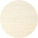 Round Contemporary Peach Beige Solid Rug, con2450