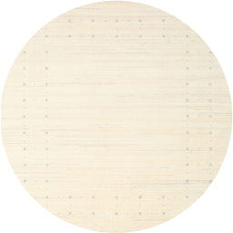 Round Machine Washable Contemporary Moccasin Beige Rug, wshcon2454
